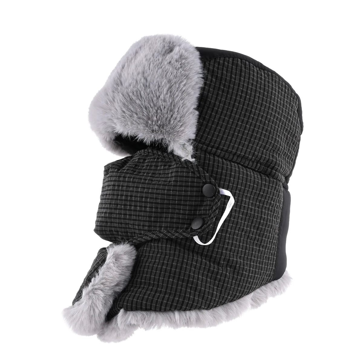 Winter outdoor ski cycling hat for men and women plus velvet thick warm ear protection Lei Feng hat neck protection cold hat