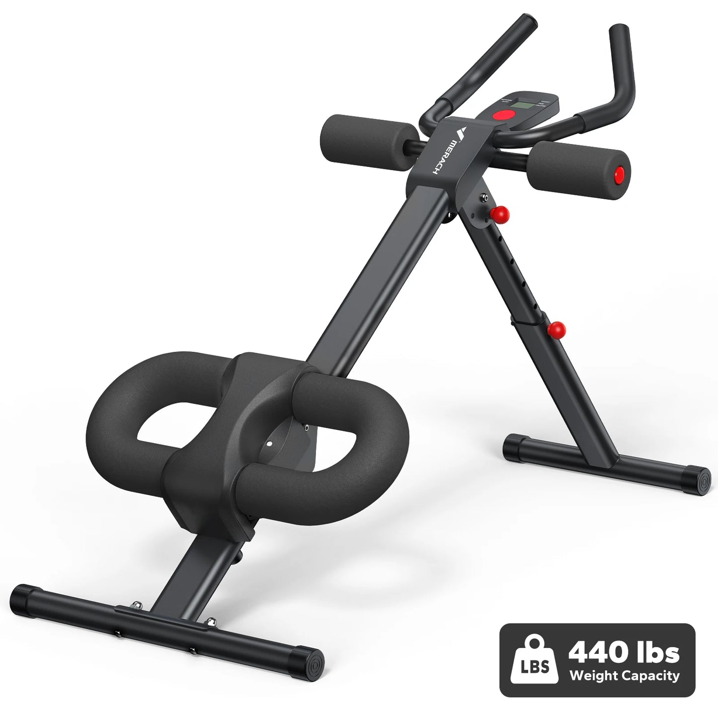 MERACH 2314 Ab Machine Adjustable Trainer Workout Foldable Knee Protection Abdominal Exercise Machine Core Ab Exercise System Trainer