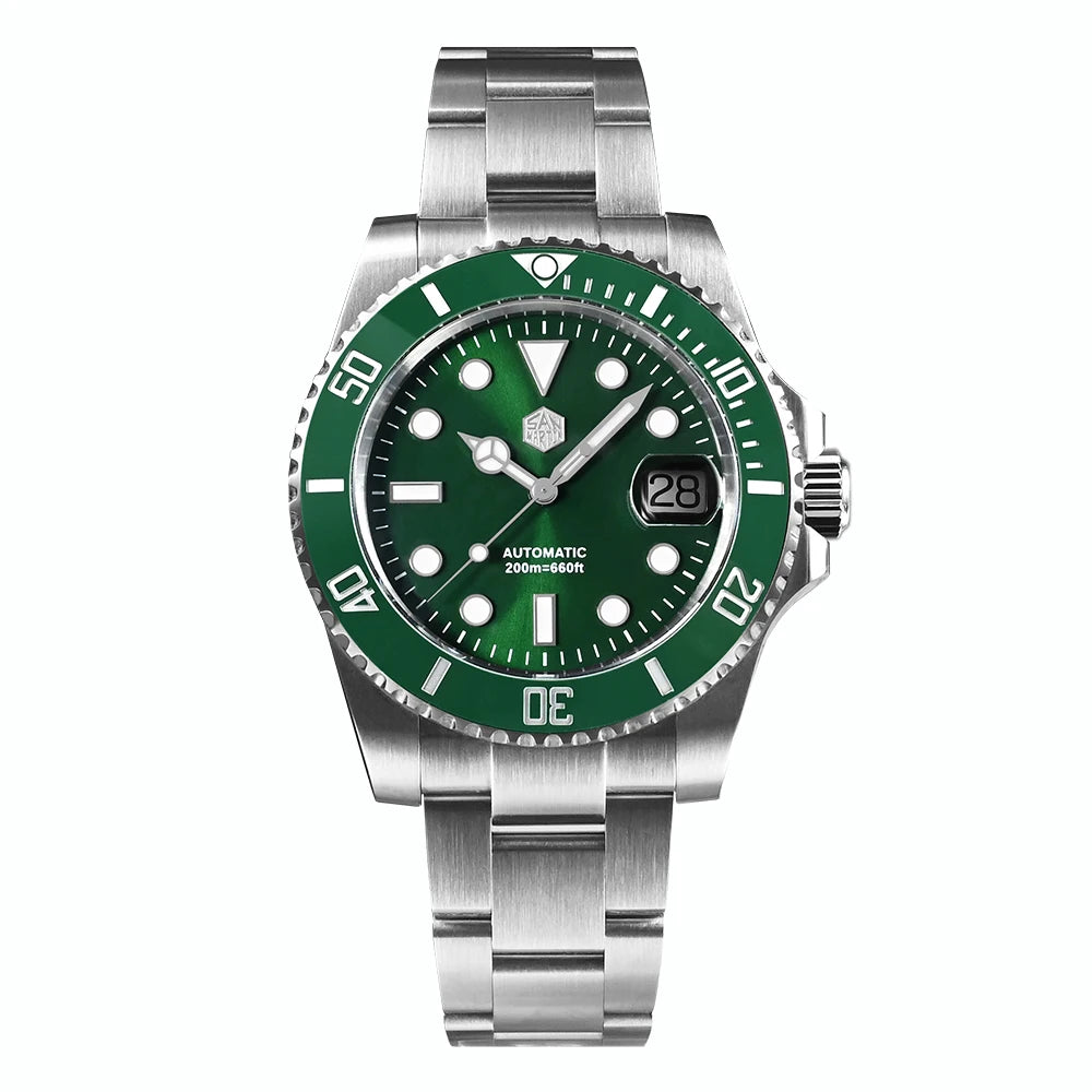 San Martin New 40mm Water Ghost Diver Watch Men Luxury ST 2130 Automatic Mechanical Watch Sapphire Waterproof 200m SN0017
