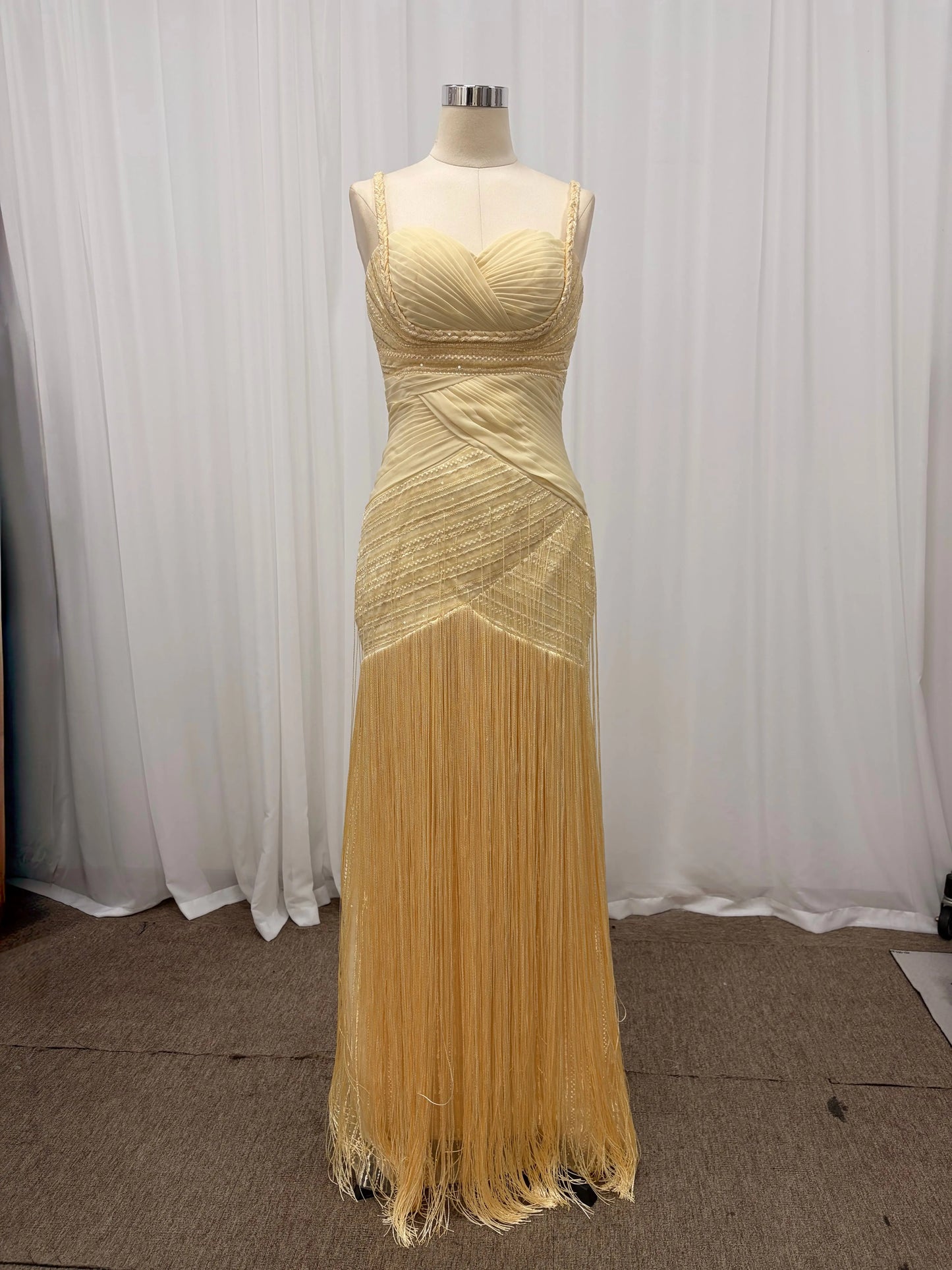 Mila A-Line Lace Evening Gown | Spaghetti Strap Prom Dress