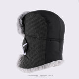Winter outdoor ski cycling hat for men and women plus velvet thick warm ear protection Lei Feng hat neck protection cold hat
