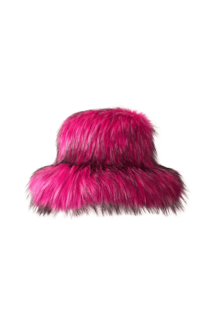 Luxurious leopard print faux fur bucket hat Warm Thickened hat women Cozy Fashionable Winter Gift Fishermen Hats Fluffy Snow cap