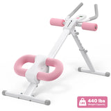 MERACH 2314 Ab Machine Adjustable Trainer Workout Foldable Knee Protection Abdominal Exercise Machine Core Ab Exercise System Trainer