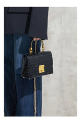 BAFELLI PURSE 2026 LUXURY BAG CROCODILE GRAIN LEATHER EVENING HANDBAG FASHION BUSINESS HANDLE CASUAL WOMEN FEMALE CROSSBODY