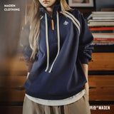 Women’s Vintage Half-Zip Cotton-Blend Sweatshirt