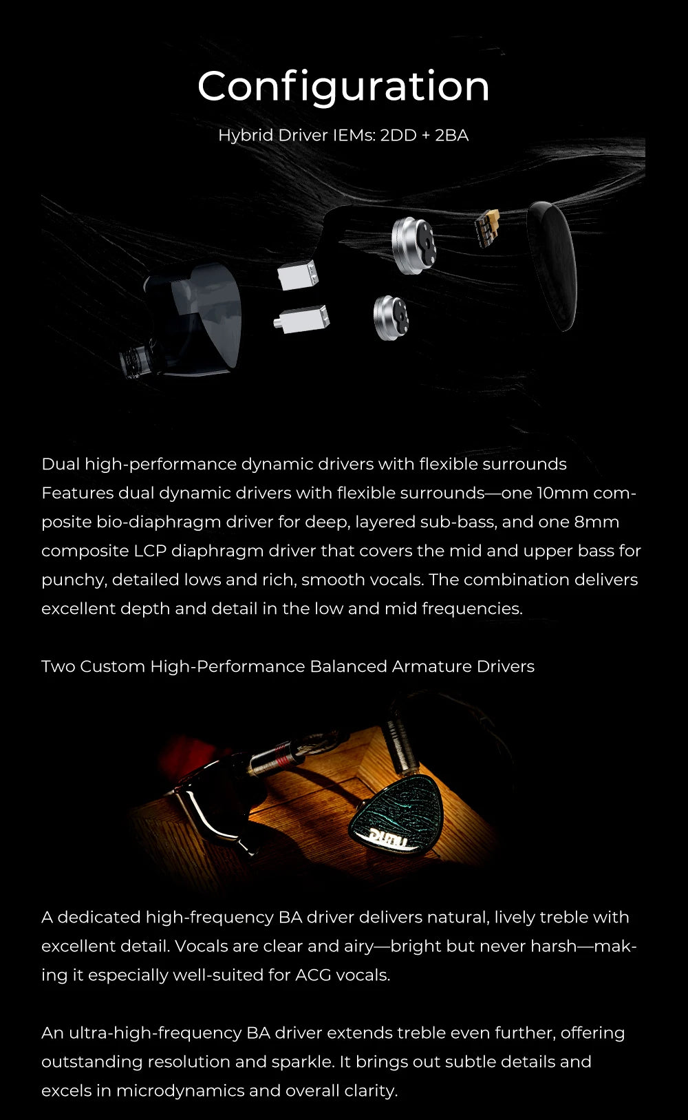 DUNU x KOTO ITO Quad-Driver Hybrid IEM Earphones