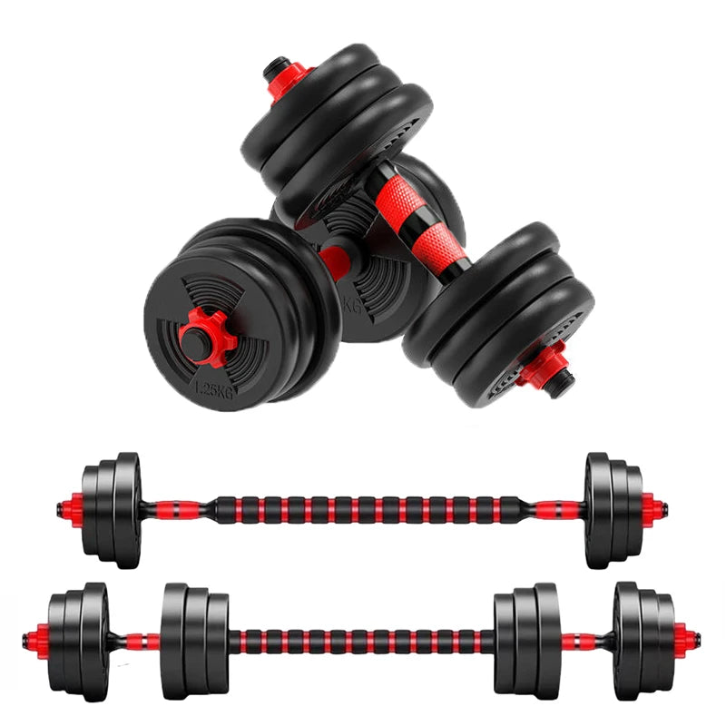 Adjustable Dumbbell & Barbell Set 5–44 lbs