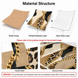 Leopard & Chain Print Glossy Tote Bag
