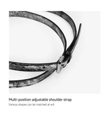 2026 New Top Layer Cowhide Leather Rivet Handbag Adjustable Shoulder Strap Crossbody Handbag
