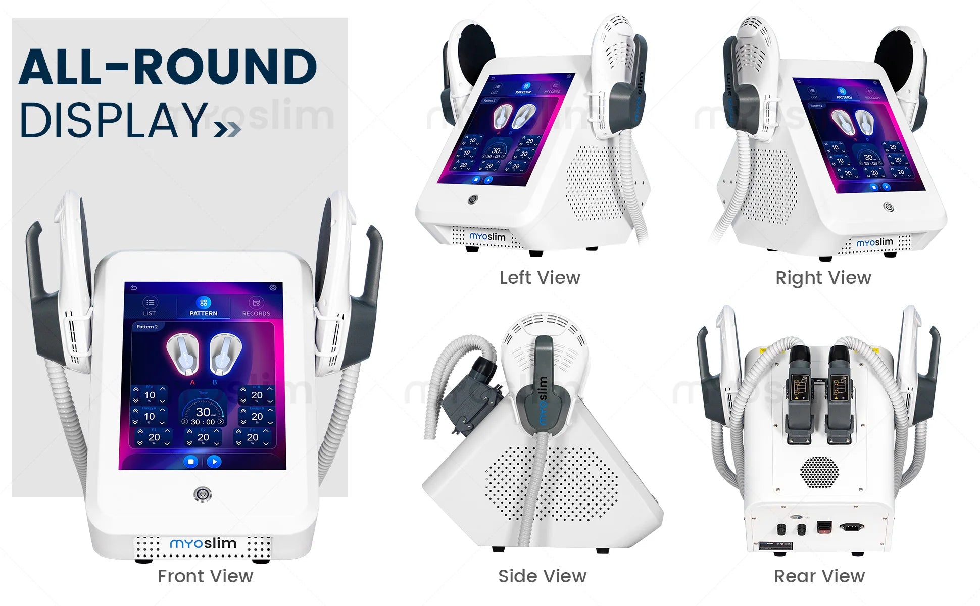 Professional MYOslim EMS Body Slimming Machine Muscle Stimulation Lose Weight Sculpt Therapy 2 Handle Pelvic Buttock Fat Burner