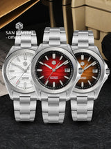 San Martin New Gada Watch 39mm Desert Texture Men Dress Watch NH35 Automatic Mechanical Sapphire Waterproof 100m Luminous SN0129