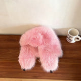 INS Fashion Faux Fur pilot Hat Bomber hat women ski cap winter hat faux fur Trapper hat thickened warm шапка ушанка