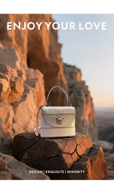 BAFELLI 2026 New Arrival: Unique Cracked Leather Shoulder Bag with Cat Head Design, Luxury Brand Mini Crossbody Bag