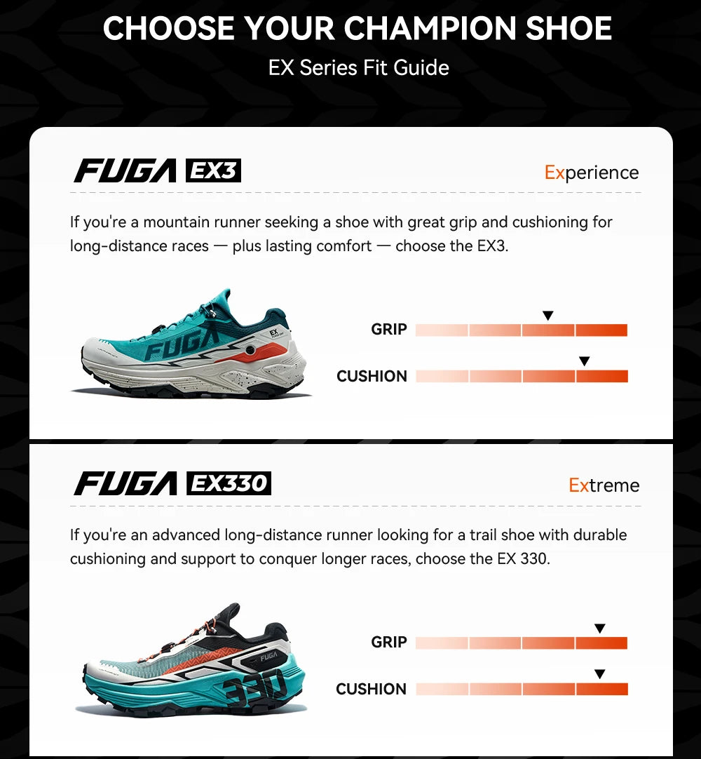 KAILAS Brand New FUGA EX3 Trail Running Shoes 828 Lightweight Athletic Anti-slip Breathable Mountain Running Shoe KS2513108