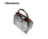 2026 New Top Layer Cowhide Leather Rivet Handbag Adjustable Shoulder Strap Crossbody Handbag