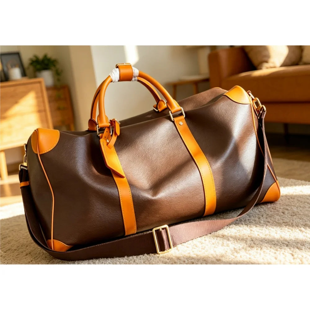 Lychee-Grain Leather Tote — Structured Everyday Luxury