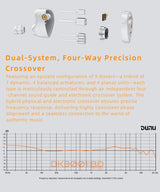DUNU DK3001 BrainDance Hybrid IEM | 1DD+4BA+4 Micro Planar