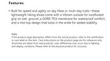 KAILAS KUOCANG Gore-tex  Mid   Waterproof Hiking Shoes For Men Comfortable Vibram Shoes KS2442145
