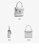 BAFELLI 2026 New Arrival: Unique Cracked Leather Shoulder Bag with Cat Head Design, Luxury Brand Mini Crossbody Bag