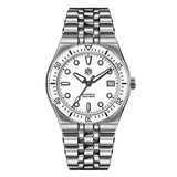 San Martin 40mm Enamel Spiral Dial Integrated Bracelet Men Diver Watch Miyota 9015 Automatic Mechanical Waterproof 200m SN0148