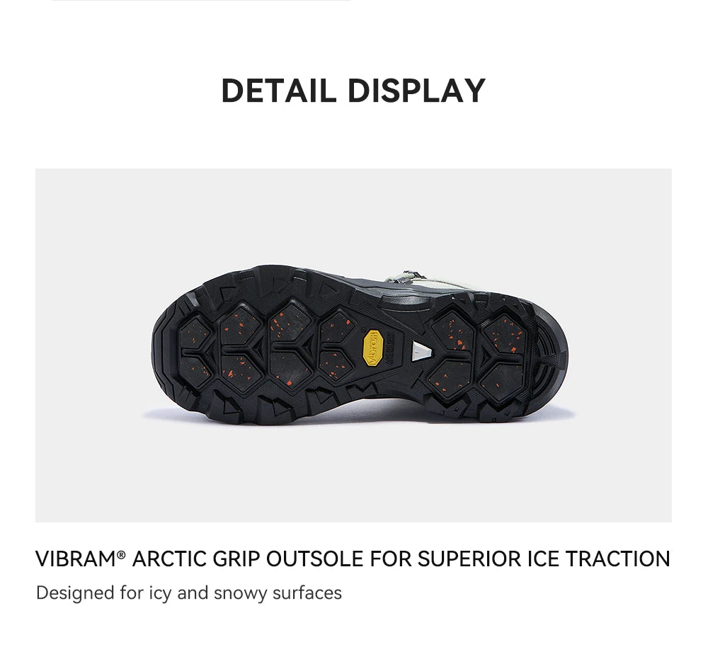 KAILAS New Arrivals N53-2 FLT Men's Ice Grip Anti-Slip Hiking Shoes Outdoor Waterproof Sport Sneakers KS2542150