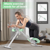 MERACH 2314 Ab Machine Adjustable Trainer Workout Foldable Knee Protection Abdominal Exercise Machine Core Ab Exercise System Trainer