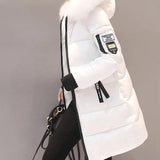 Elegant Fur-Collar Hooded Parka