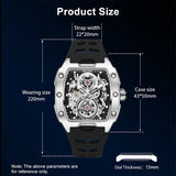 MEGIR Luxury Mechanical Skeleton Watch