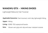 KAILAS WangWu Men Anti-slip Gore-Tex Waterproof Hiking Shoes Outdoor Waterproof Breathable Anti-Slip Hiking Shoes KS2412103