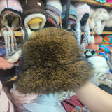 Faux Fur Bucket Hat Hot Warm Imitation Fur Thickened Autumn Winter hat Personality Fishermen Hats for women Bracer Plush hat겨울모자