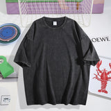Astronaut Graphic Cotton Acid-Wash T-Shirt