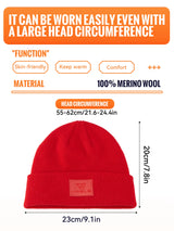 WRELS Merino Wool Beanie – Warm, Lightweight Watch Cap