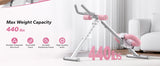 MERACH 2314 Ab Machine Adjustable Trainer Workout Foldable Knee Protection Abdominal Exercise Machine Core Ab Exercise System Trainer