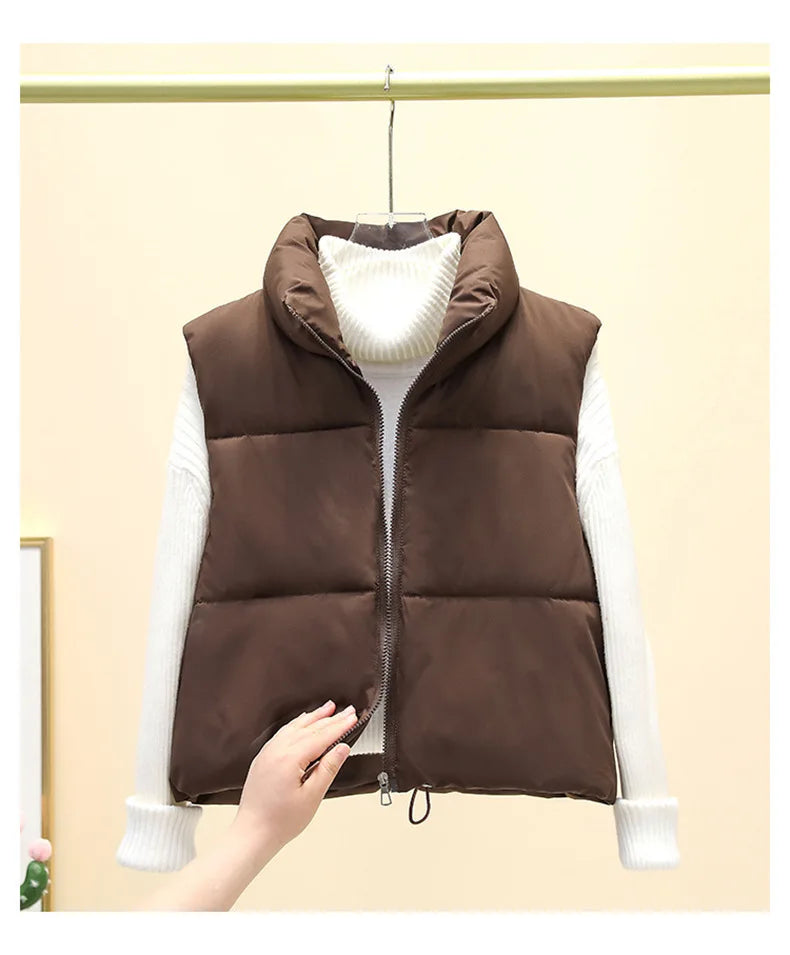 Women’s Stand-Collar Padded Vest