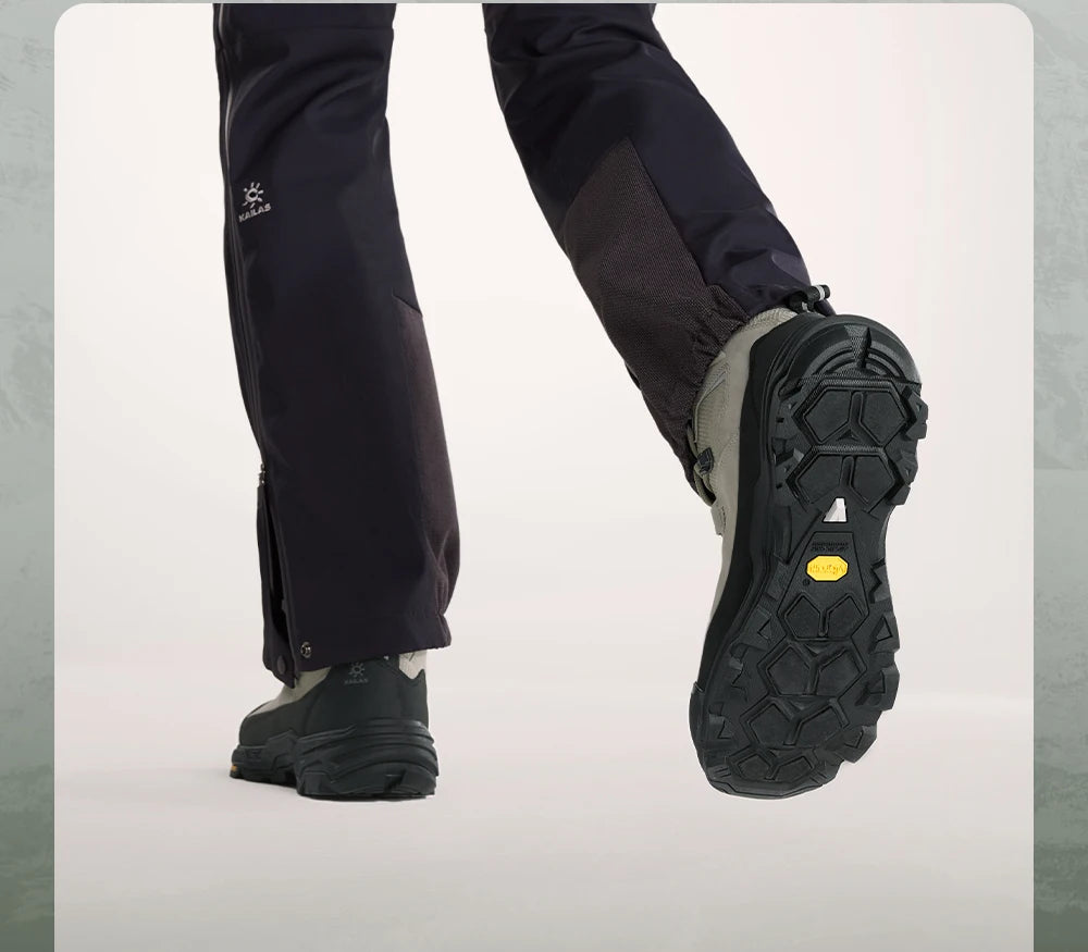 KAILAS New Arrivals N53-2 FLT Men's Ice Grip Anti-Slip Hiking Shoes Outdoor Waterproof Sport Sneakers KS2542150