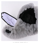 Winter outdoor ski cycling hat for men and women plus velvet thick warm ear protection Lei Feng hat neck protection cold hat