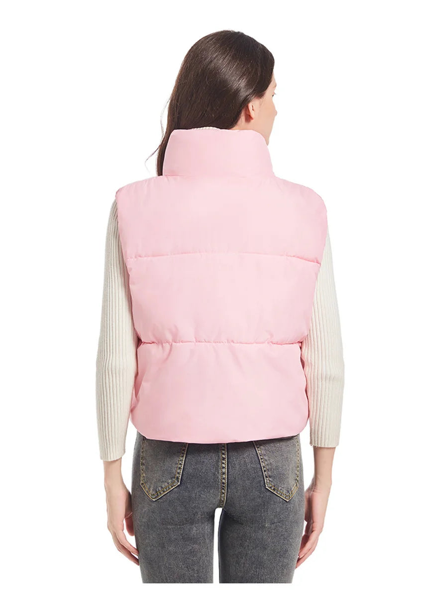 Women’s Stand-Collar Padded Vest