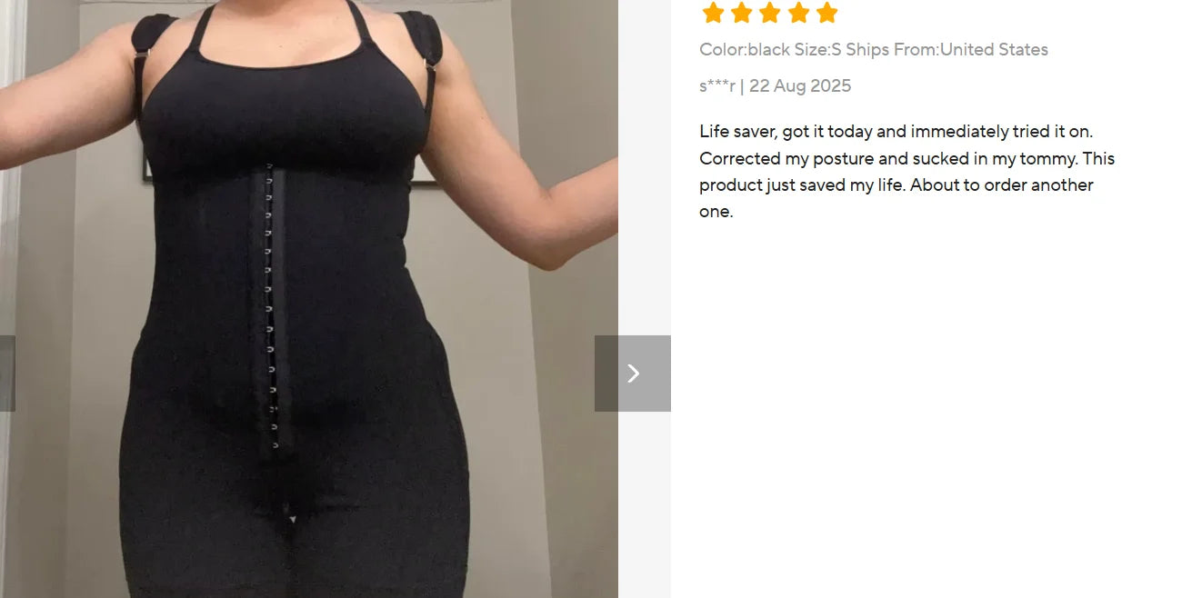 Women's Lace-Trimmed Firm Control Shapewear Bodysuit - Black
