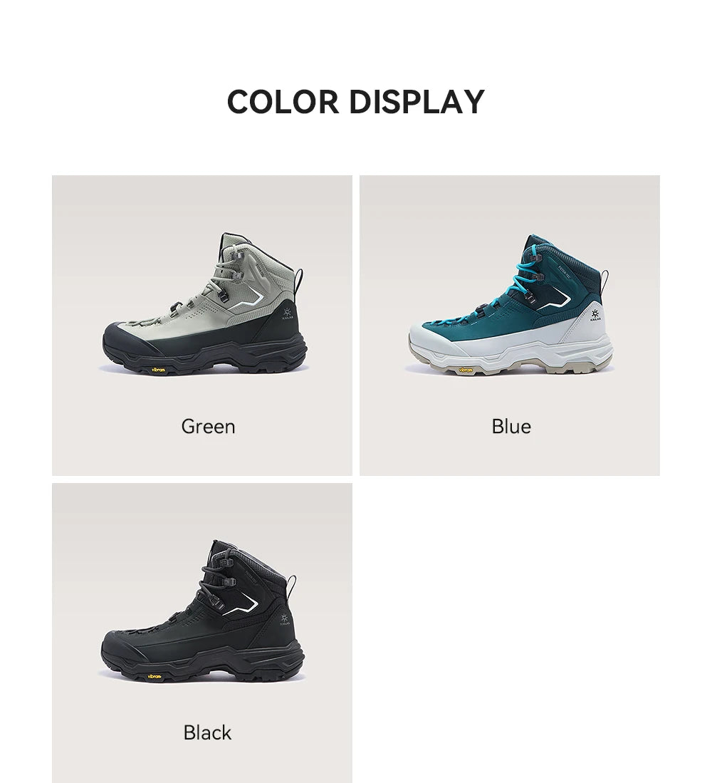 KAILAS New Arrivals N53-2 FLT Men's Ice Grip Anti-Slip Hiking Shoes Outdoor Waterproof Sport Sneakers KS2542150