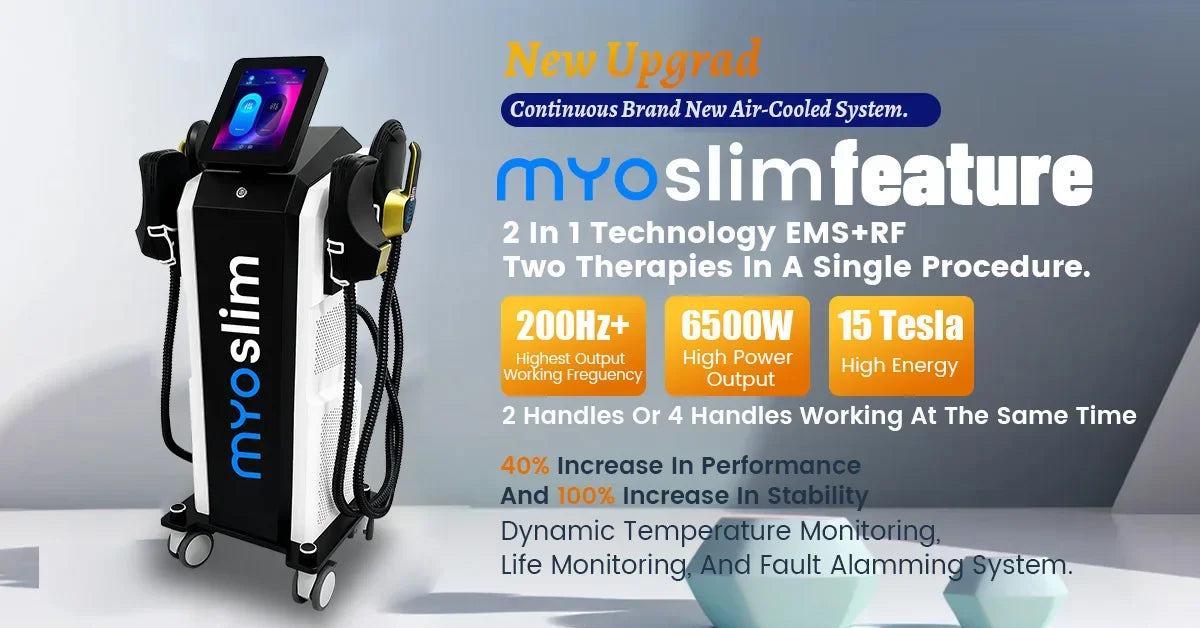 Myoslim Slimming Machine EMS Body Sculpt Machine Electromagnetic Stimulate Sculpting Muscle Fat Burning Weight Lose Equipmen