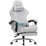 GTPLAYER Gaming Chair with Footrest & Lumbar Support