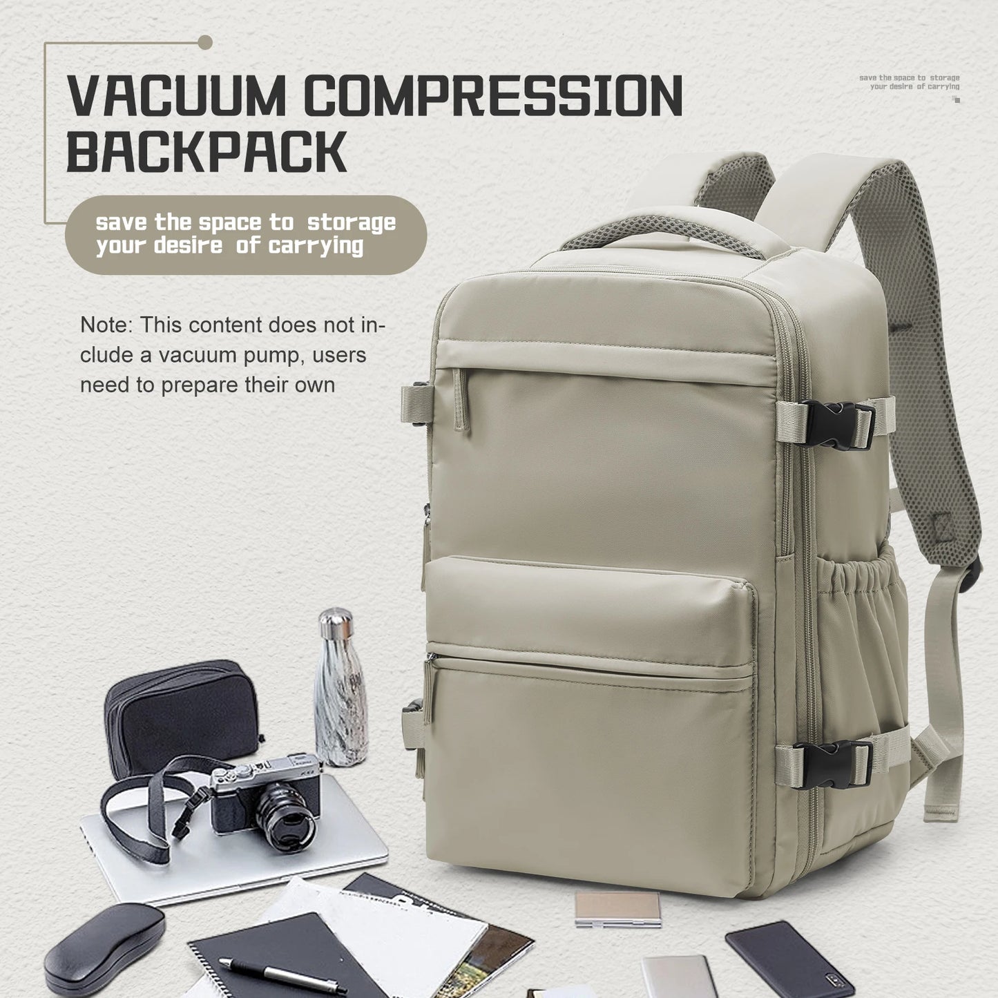 Ryanair Backpack Travel Cabin Airplane Backpack, Air Vacuum Compression Backpack, Women Men Backpack Business Laptop Bag Handbag