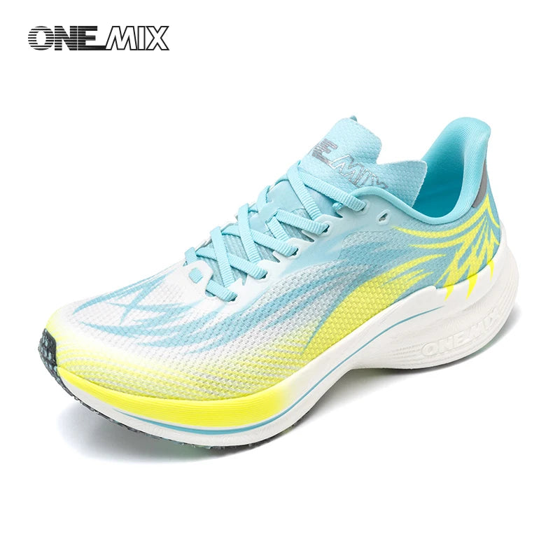 ONEMIX 2026 Summer Mesh Carbon Plate Running Shoes Men Women Light Rebound Cushion Non Slip Marathon Racing Sneakers
