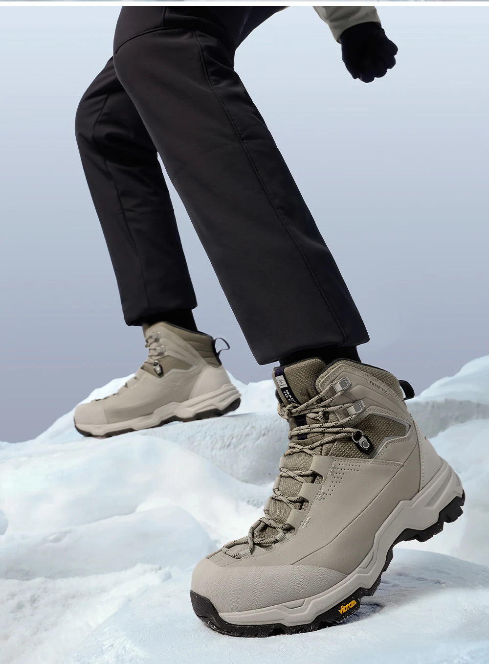 KAILAS N53-2 FLT Men's Ice Grip Anti-Slip Hiking Shoes Outdoor Waterproof Sport Sneakers KS2442150