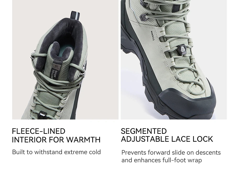 KAILAS New Arrivals N53-2 FLT Men's Ice Grip Anti-Slip Hiking Shoes Outdoor Waterproof Sport Sneakers KS2542150