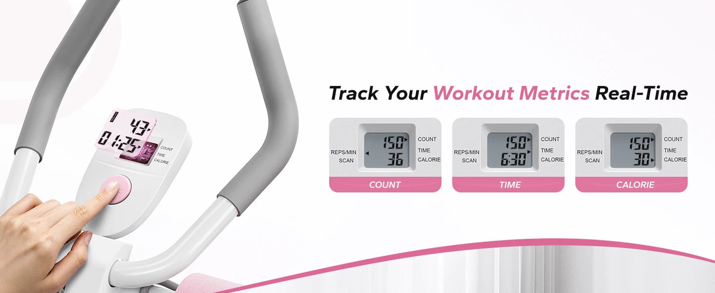MERACH 2314 Ab Machine Adjustable Trainer Workout Foldable Knee Protection Abdominal Exercise Machine Core Ab Exercise System Trainer