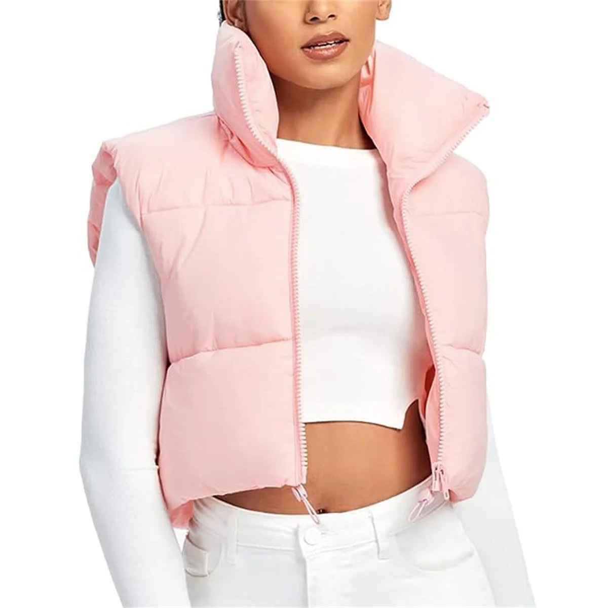 Women’s Stand-Collar Padded Vest