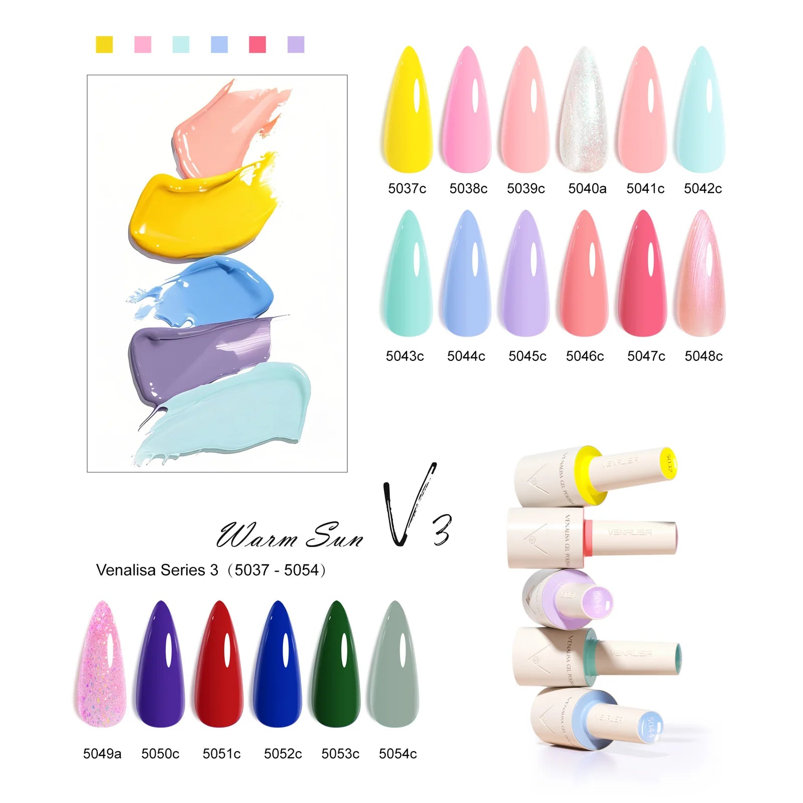 VENALISA 10ml Gel Polish Set | HEMA-Free | 90 Colors