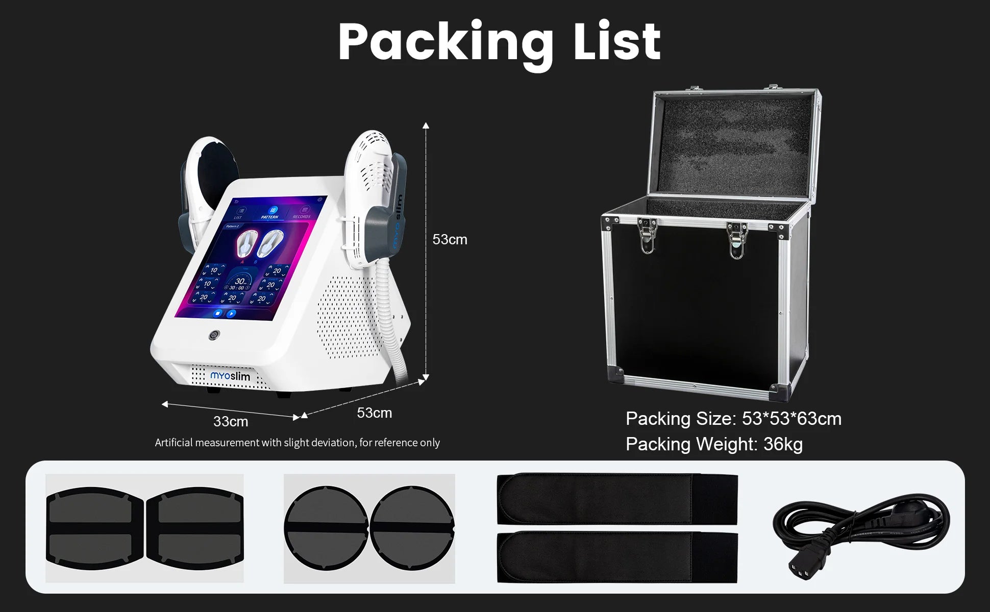 Professional MYOslim EMS Body Slimming Machine Muscle Stimulation Lose Weight Sculpt Therapy 2 Handle Pelvic Buttock Fat Burner