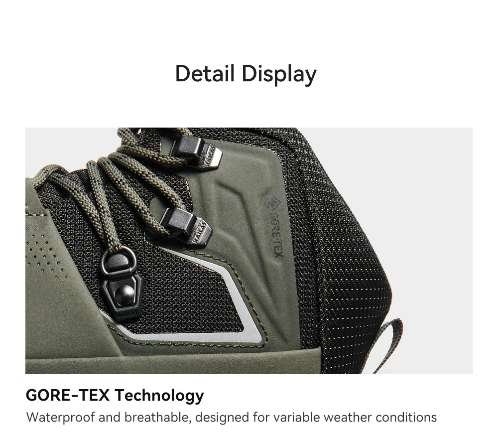 KAILAS MT5-2 GTX MID Hiking Shoes Men Sport Waterproof Anti Slip EVA Cushioning Breathable Lightweight Climbing Shoes KS2442174